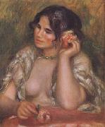 Pierre Renoir The Toilette Woman Combing Her Hair (mk06) oil painting